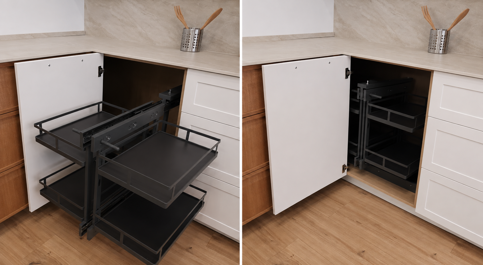 Detalle 2 del módulo Cocina Aura Orgánica con isla