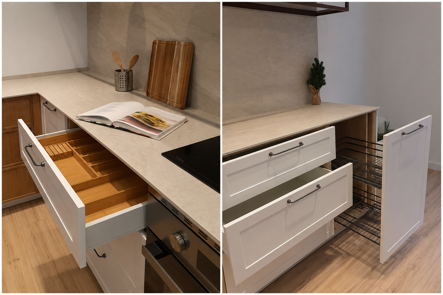 Detalle 3 del módulo Cocina Aura Orgánica con isla